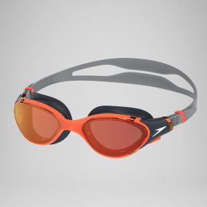 Speedo Lunettes de bain Adulte Biofuse 2.0 Miroir orange/gris