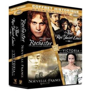 Coffret Historique - Victoria - Les jeunes années d'une reine + Nouvelle-France + Rochester - Le dernier des libertins + Le pont du Roi Saint-Louis