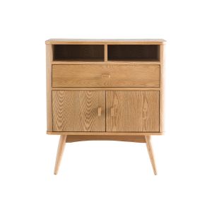 Image de Miliboo Buffet design 2 portes frêne NORDECO