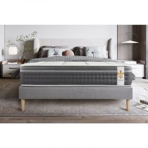 Matelas 140x190 Ressorts et mémoire de forme - Equilibré