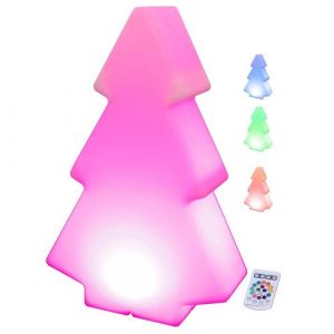 Ibiza Light Pack Décoration Noël avec Sapin lumineux multicolore 82cm et Jeu de Lumière Rouge Vert puissant - Jardin