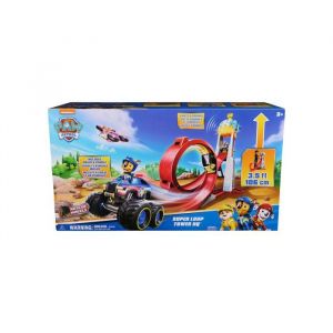 Coffret pat patrouille quartier g&eacute;n&eacute;ral 106 cm rescue wheels sons et lumi&egrave;res + v&eacute;hicule chase - voiture - set qj + carte tigre - figurine