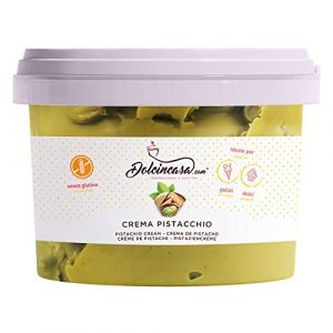 Creme de Pistache 15% Flavour Refined Sweet Melts Spreadable on Ice Cream Desserts Bread Biscuits for Filling Cakes Crepes Gluten-Fr