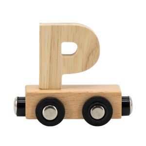 Lettre Train Naturel Lettre P MULTICOLORE Tryco