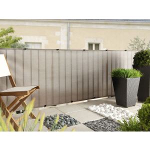 Intermas Gardening 174025 - Brise vue Everly Platinium occultant à 85 % 5 x 1,50 m