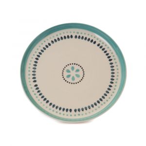 Amadeus Assiette plate Peluso (lot de 6) - Bleu - Grès