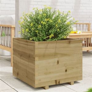 VidaXL Jardinière 60x60x49,5 cm bois de pin imprégné