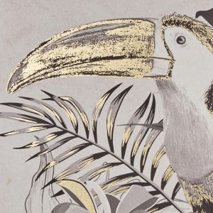 Atmosphera Toile imprimée encadrée Rafi vert 50x70cm créateur d'intérieur
