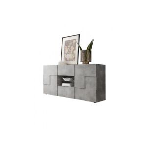 home24 Subleem - Buffet 2 portes 2 tiroirs Giarre beton