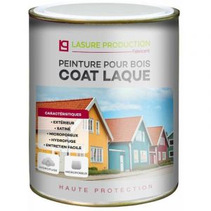 Image de Lasure Production Peinture pour bois : COAT LAQUE Bidon de 5 l Rouge Basque