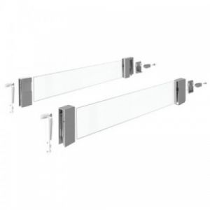 Hettich DesignSide verre - Kit pour hauteur 176 mm-260mm-argent