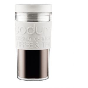Bodum MUG ISOTHERME TRAVEL PLASTIQUE BLANC