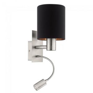 Wellindal Led Applique Textile Et Pasteri Noir Nickel-Cuivre