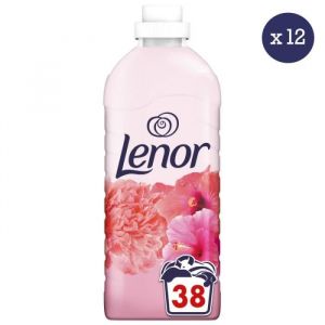 Lenor Adoucissant, 12x38 Lavages, 798ml, Pivoine Et Hibiscus, Pour Une Fraîcheur Et Une Douceur D’Origine Végétale Jamais Égalées, Fabriqué en France