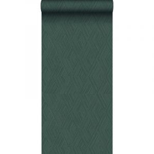 Origin Wallcoverings papier peint graphique 3D vert fonc&eacute; - 0,53 x 10,05 m - 347847