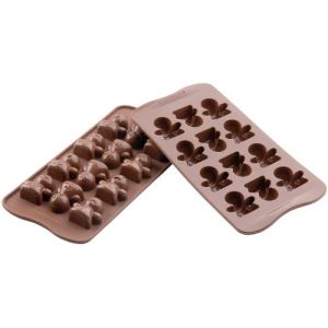 Scrapcooking 2 plaques de 12 chocolats Mood en silicone