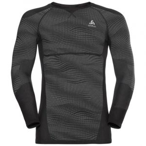 Odlo Vêtements intérieurs Performance Blackcomb Suw Top - Black / Concrete Grey / Silver - Taille XL