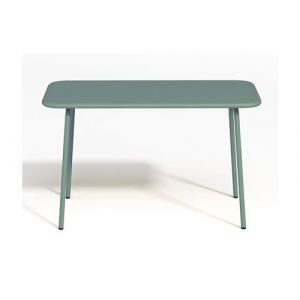 Image de Table De Jardin Pour Enfants En M&eacute;tal Vert Amande Popayan Neuf