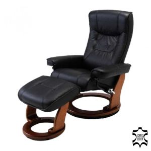 Image de Bellinzona Fauteuil relaxation Odenwald en cuir