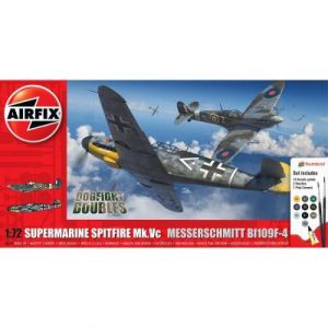 Airfix Maquettes : Supermarine Spitfire Mk.Vc vs Bf109F-4 Double Dogfight Double