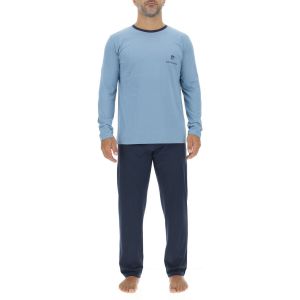 Pierre Cardin Underwear Homme Pca/1/Enl/225 Ensemble De Pijama, Bleu Clair/Bleu Marine, XXL EU