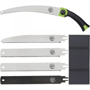 Scie &agrave; main multifonction avec 5 lames interchangeables