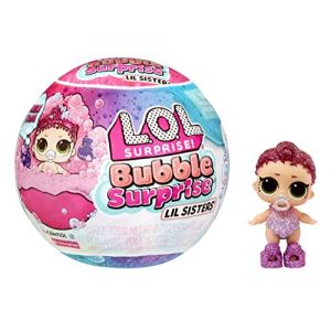 LOL Surprise Bubble Surprise Lil Sisters - Assortiment Aléatoire - Poupée, Baby Sister, Surprises, Accessoires, Déballage Bubble Surprise & Réaction Bulles Mousse - À partir de 4 ans et plus