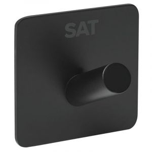 Swiss Aqua Technologies Patère murale adhésive en acier inoxydable, noir mat (HACEKNALEP1HMC)