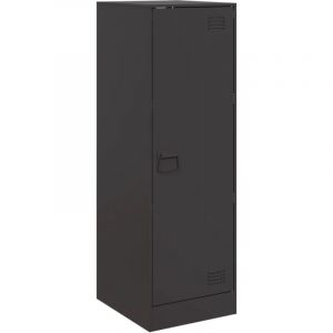 VidaXL Buffet noir 34,5x39x107 cm acier, armoire, placard, buffet haut, armoire latérale, armoire de rangement, organisateur de maison