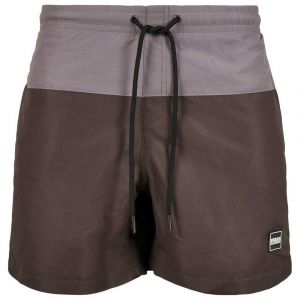 Urban classics Short De Bain Block 5XL Black Bird / Asphalt