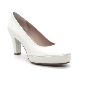 Dorking By Fluchos pour femme. Chaussures en cuir blanc Blesa -Hauteur