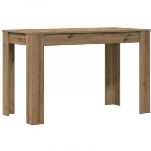 VidaXL Table à manger chêne artisanal 120x60x76 cm bois d'ingénierie