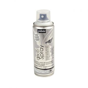 Pebeo Bombe de peinture DecoSpray Gris brillant - 200 ml