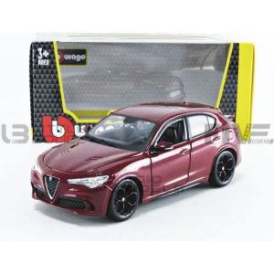 Voiture Miniature de Collection BBURAGO 1/24 ALFA ROMEO Stelvio 2017 Red 21086R