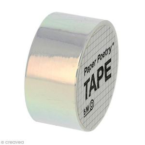 Rico Design Masking Tape miroir Magical Summer Blanc x 5 m