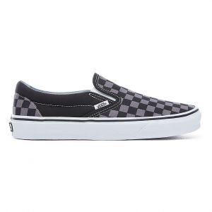 Image de Vans Chaussures Checkerboard Classic Slip-on (black/pewter-checkerboard) Homme Original Classic, Taille 36