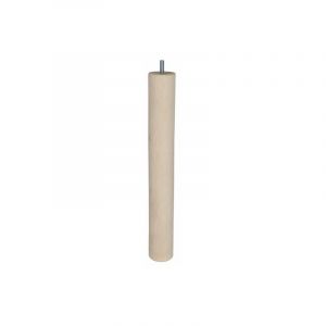 Cîme Pied de table basse cylindrique fixe hêtre brut blanc / beige / naturels, 36 cm