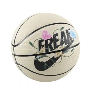 Nike Playground 8P 2.0 G Antetokounmpo Ballon de Basket dégonflé en Caoutchouc de Couleur Pale Ivoire/Black/Black/Black, Taille 6, N.100.4139.129.06