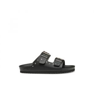 Geox J Adriel Girl J Sandale, Black/Silver, 32 EU