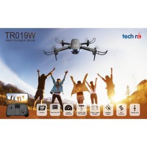 Mini Drone - Tech Rc - Tr019w - Cam&eacute;ra 1080p - Pliable - Wi-Fi Int&eacute;gr&eacute;