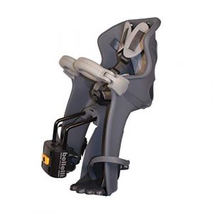 Freccia 2021 - Si&egrave;ge Avant pour v&eacute;lo avec Coussins et Bretelles en Faux Cuir - pour Les Enfants jusqu'&agrave; 15 kg, de 9 Mois &agrave; 3 Ans - Fixation au Cadre - Gris fonc&eacute;