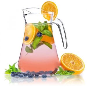 Carafe en verre Kadax pour jus d'eau, limonade pour boissons à l'eau 1,4 l