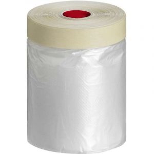 Outile - Film de protection avec ruban adh&eacute;sif 110 cm x 33 m&egrave;tres