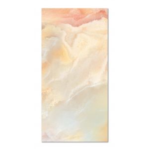 Tapis vinyle marbre orange 100x140cm