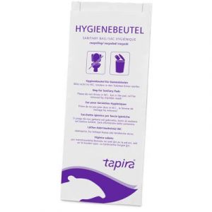 TAPIRA Sac hygiénique en papier, imprimé, blanc