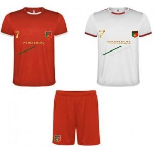 Ensemble De Foot Short + 2 Tee Shirt Portugal Enfant