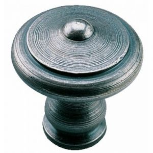 Bouvet Bouton rond rustique fer patin&eacute; c&eacute;ment&eacute; &Oslash; 30 mm - TORBEL INDUSTRIE