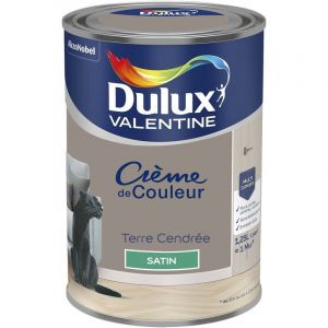 Dulux Valentine Peinture Crème De Couleur Satin Terre Cendrée 1,25 L - Terre Cendrée
