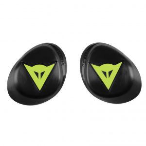 Dainese Elbow Slider Rss 4.0, Prot&egrave;ge-coude Moto, pour Hommes et Femmes, Noir/Jaune-Fluo