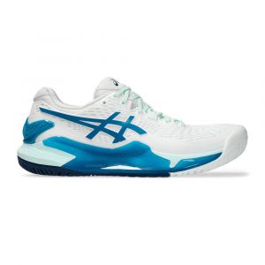 Asics Gel-Resolution 9 Chaussures Toutes Surfaces Femmes - Blanc, Bleu